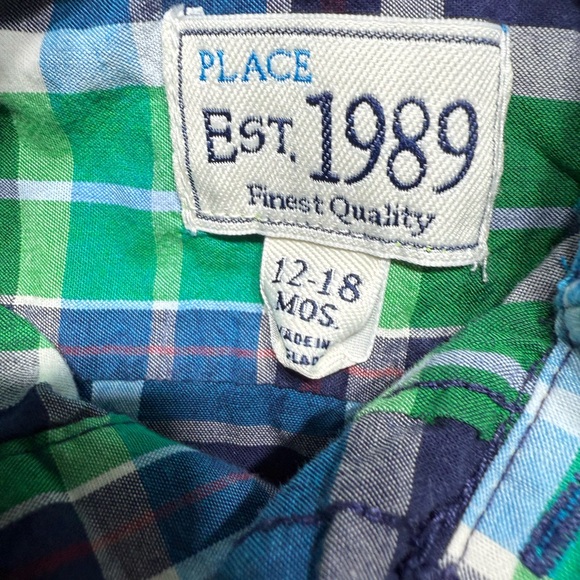 Baby/Toddler Boy Plaid Button Down Shirts Bundle | 12-18M - Picture 4 of 5